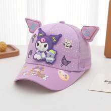 Sanrio 1 Stück Sanrio Cool Kuromi Hut, neuer süßer Cartoon-Charakter Baseball Cap, verstellbarer Sonnenhut für Damen, Sonnenschutz Hut, Baseball Mütze, UV-Schutz, maschinenwaschbar, Marke: Sanrio