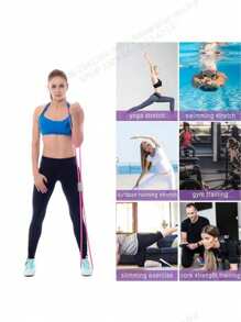 Moderate Resistance 8-Shape Resistance Bands, Shoulder & Back Toning Fitness Equipment, Elastic Bands For Women Yoga, Suitable For Full Body Workout For Beginners (Non-Brand Product)