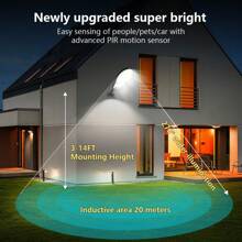 6000000LM Outdoor Solar Light,Solar Powered Motion Sensor Security Lights,3 Modes Solar LED Street Light,Outdoor Solar Wall Light With Remote Control,Solar Charging Light,Suitable For Outdoor Decor,Garden Decor,Patio Lighting,Garage Lighting,Entrance Light