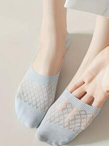 12 Paar Damen atmungsaktive komfortable unsichtbare Knöchelsocken - elegante & besondere Serie, sortierte weiche Farben, dehnbar & waschbares Material, geeignet für Lässig- und Businesskleidung im Frühjahr/Sommer, süße Socken für Sommerschuhe, kariertes Muster, elastische Struktur