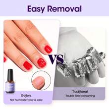 Gellen Removedor de Esmalte de Gel Gellen, 1 peça/2 peças Removedor de Esmalte de Gel com Lixa de Unha e Empurrador de Cutículas, Removedor de Esmalte de Gel de Unha Remove Facilmente e Rapidamente Esmalte de Gel em 2-5 minutos
