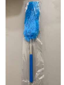 1pc Microfiber Dusting Brush - Non-Feather, Non-Scratch Bendable Head, Stainless Steel Telescopic Handle, Extendable Long Reach - Washable For Ceiling, Fan, Furniture - Ideal For All-Room Cleaning - Perfect Gift For Housewarming & Cleaning Enthusiasts