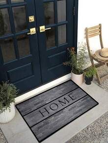 1pc "Home" Letter Design Carpet Mat, Decorative Rug, Comfortable And Washable For Home Decor, Living Room, Bedroom, Bathroom, Study, Entryway - Multicolor - View 12