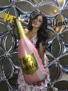 1 Stück Dekoration Sektflasche Ballon, geeignet für Junggesellenabschied, Abschlussfeier, Hochzeit, Bridal-Shower Veranstaltung Dekoration