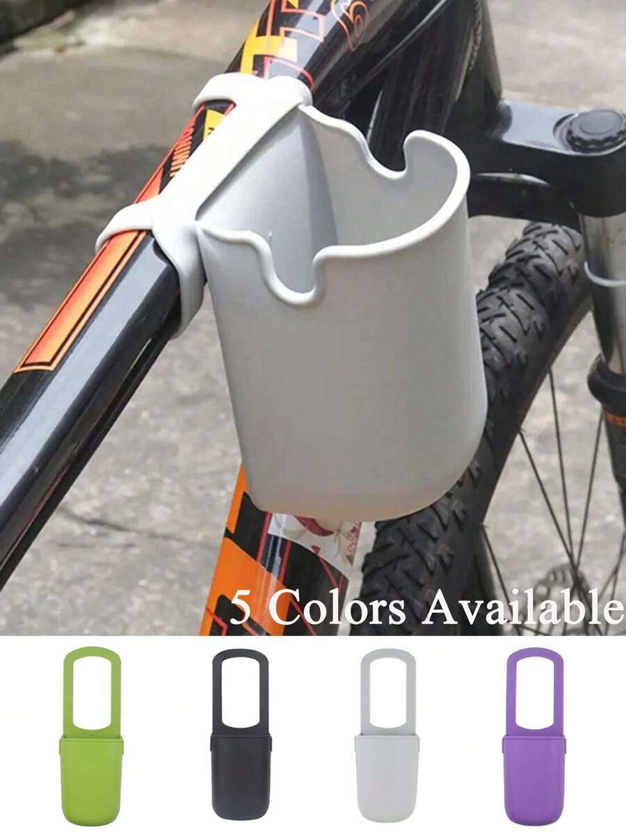 Silicone Bike Bottle Cage, Bicycles Silicone Cup Holder, Outdoor Ready, Secure-Fit Design For Wheelchairs, Scooters, Bicycles, Durable, Adjustable, Portable Cup Holder