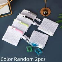 Bolsas de detergente para ropa de uso múltiple, mini bolsas de malla reutilizables para perlas de fragancia, bolas de polvo y talla grande - Adecuado para lavadoras