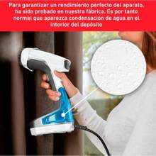 TVaporizador Plancha vertical con capacidad de 70 ml, cepillo de rápido y versátil para viajes y de uso diario.Azul y blanco, DT6130Q1 - ROJO - Ver 2