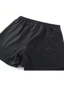 Shorts deportivos de 2 en 1 para mujer para uso casual y correr al aire libre