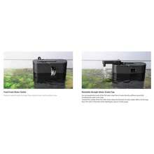 Filtro multifuncional para acuario Hygger, filtro de estanque de peces de 60GPH para cambio de agua, filtración y paisajismo con manguera de agua, tubo de selva tropical, esponja y bolas cerámicas como medios de filtración - Por defecto - Ver 11