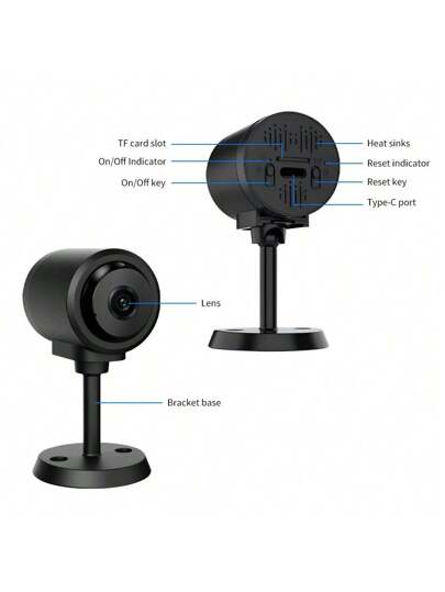 Mini Security Camera, 1080P WiFi Camera (2.4G Only) Indoor Outdoor Night Vision, Motion Detection, Cloud SD Storage, APP Remote Control, Home Baby Pet Surveillance view 5