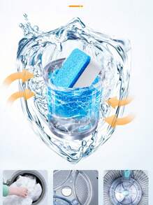 Washing Machine Cleaning Tablets, Washing Machine Descaling Cleaner, Effervescent Tablets For Deep Cleaning, Deodorizing And Heavy Duty Stain Removal