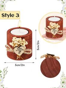 Chân nến gỗ tùy chỉnh, Nến cưới tròn tùy chỉnh, Chân nến trà bằng gỗ, Quà tặng đám cưới, Tinh tế và lãng mạn, Đa chức năng, Trang trí, Có thể tùy chỉnh, Độc đáo, Thích hợp làm quà tặng cho bố, mẹ, gia đình, bạn bè, Có thể sử dụng trong phòng trà, nhà, vườn, văn phòng, kỷ niệm, Ngày Valentine, tân gia và các dịp khác, Tình yêu vĩnh cửu, Trang trí phòng khách - Nhiều màu - Xem 9