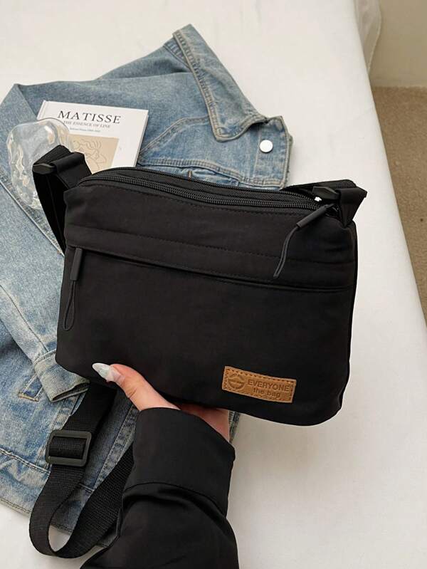 Fashionable Casual Niche Minimalist Korean Style One Shoulder Bag, Multi-Compartment New Design Women Crossbody Bag