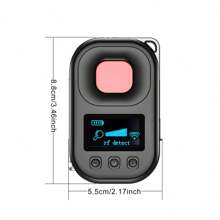 Invisible Camera Detector, Anti-Theft GPS Tracker, Remote Magnetic And Infrared Sensor, Adjustable Sensitivity With Vibration Alerts - Battery & USB Powered For Home And Vehicle Security, Remote Accessory|Sleek Black|Easy Setup System