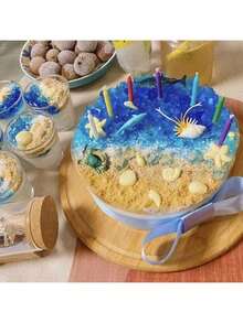 1 pieza Molde de silicona con tema marino 3D de concha, caracol, estrella de mar y coral para hacer pudines, chocolate, caramelos, postre, gominolas, magdalenas, jabón artesanal, cubitos de hielo, decoración de tartas de helado y artículos de repostería - Gris - Ver 5