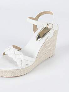 Women's Wedge Platform Casual Sandals, Apricot Color - White - View 4