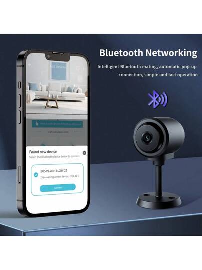 Mini Security Camera, 1080P WiFi Camera (2.4G Only) Indoor Outdoor Night Vision, Motion Detection, Cloud SD Storage, APP Remote Control, Home Baby Pet Surveillance view 2