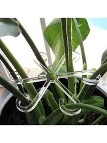 4/8/16pcs Garden Assistance Tree Branch Ties, Plant Vine Fixator, Plant Stem Clip, Plant Trellis, Plant Support Rods, Green Plant Fixator, Flower Hydroponics Folding Fixation Support