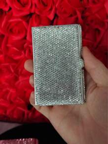 Metal Credit Card Holder Wallet And Business Card Case For Women, Suitable For Both Men And Women. , Compact, And Easy To Carry. Perfect For Business Cards, Cash, And Office Use. An Ideal Gift For Women