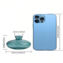 3 Stück/Set Vintage französischer Stil Mini Glasvasen, transparente Hydrokultur Blumenvasen, Innenraum Tischdekoration, Schlafzimmerdekoration, Weihnachtsdekoration, Raumdekoration