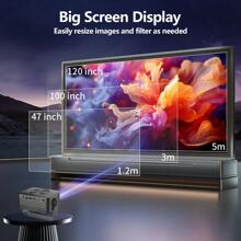 M60 Mini Projector, Home Office LED Portable Projector