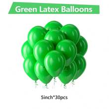 Green Balloon Latex Party Balloon 5/10/12/18 Inches -10/30/50/70/90pcs Round Helium Green Balloon Suitable For Green Jungle Animal Theme Birthday Shower Christmas Party Decoration