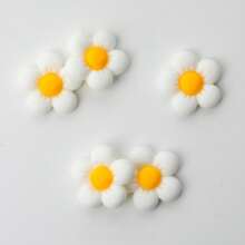 7pcs/14pcs Pearl Flower Shoe Charms, ABS DIY Decorations For Clogs, Sandals, And Hole Footwear, Versatile For Valentine'S Day, Easter, Mardi Gras, Christmas - Craft Accessories For Party And Dance