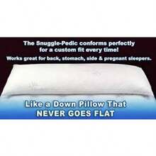 Snuggle-Pedic Body Pillow Pregnancy Pillow Long Cuddle Pillow 20x54 Memory Foam - 1 - View 8