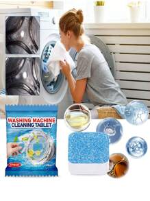Washing Machine Cleaning Tablets, Washing Machine Descaling Cleaner, Effervescent Tablets For Deep Cleaning, Deodorizing And Heavy Duty Stain Removal