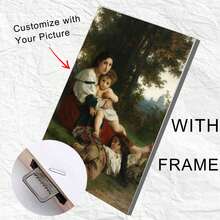 Decorative Wall Painting – Customizable With Photo – Personalized Vintage Art – 1PC Artistic Home Gift For Friends & Family