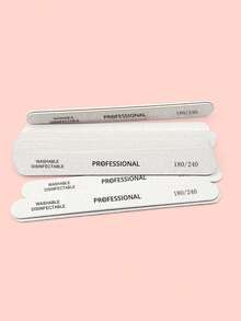 50支装专业直柄木质指甲锉，180/240目，薄型指甲护理砂纸，一次性使用，经济实惠，美甲用品，美甲工具，美甲艺术工具，返校季，指甲，美甲工具（适用于贴片式美甲） - 淺灰色 - 查看 4