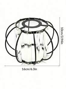 1pc Luxury Lamp Shade, Compatible With E27/E14 Bulb Base, Suitable For Living Room, Bedroom, Dining Room, Home Decoration, Hotel, Table Lamp Shade, Wall Lamp Shade, Pendant Light Shade, Rust-Resistant , Home Decor Light Accessories (1pc E27 To E14 Adaptor Included)