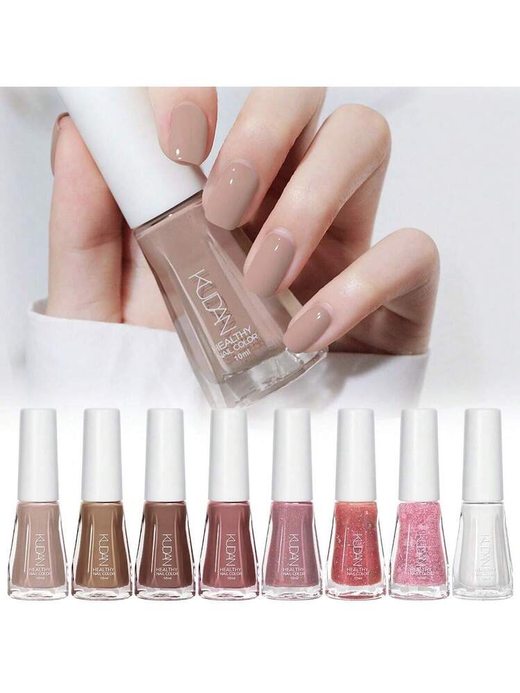 8個セット 10ml ウォーターベース ネイルポリッシュ - 速乾性、長持ち