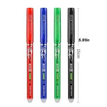 2pcs/4pcs/12pcs/24pcs/27pcs Erasable Ball Pens (Black/Red/Blue/Green Refills Available), 0.5mm Thermal Erasable Ink Pen, Durable & Easy To Correct, Keep Text Neat, Creative Student Stationery, Suitable For Note-Taking, Pricing, Highlighting Etc., Can Be Given As Learning Rewards, School Prizes To Students, Classmates, Teachers