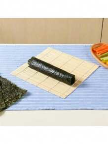 Estera enrolladora de sushi antiadherente y molde para bolas de arroz - Herramientas de cocina de bambú DIY para hacer sushi fácil y reutilizable