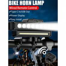 1PC Super Bright LED Bike Light, USB Rechargeable Bicycle Headlight, Waterproof Bike Headlight, Waterproof Bike Headlight,Daytime Running Light,MTB Off-Road Cycling Commuting