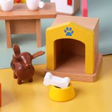 Juego de mini modelos de muebles, juguetes de casitas de juego para niñas, accesorios para el salón de preescolar en el jardín de infantes