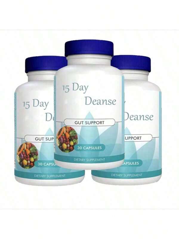 15-Day-Cleanse – Gut & Colon Support With Cascara Sagrada And Psyllium Husk | Non-GMO Digestive Supplement | 30 Capsules