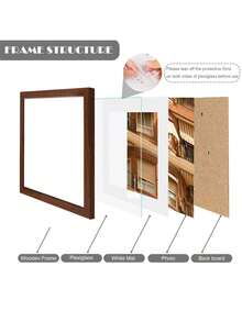 1pc/3pcs/Set 30x30/25x25/20x20cm Multicolor Photo Frames, Exquisite Large Picture Frames For Wall, Portrait Frame For Photo Wall, Picture Frames Collage Wall Decor, Fit 12x12/10x10/8x8-In Pictures, Black/White/Wood Grain/Gold, Classic(No Photo Paper) - Multicolor - View 10