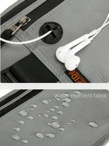 1 件男女通用运动跑步腰包，骑行腰包，轻便，防水，便携，弹性，RFID 保护，多功能手机包，钥匙包，现金包，硬币包，护照包，非常适合户外运动、旅行、度假、购物、登山、徒步旅行、健身、攀岩、马拉松跑步比赛