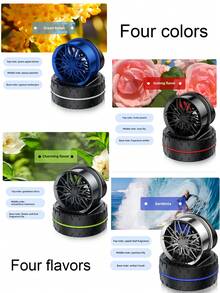1pc Solar Powered Car Fragrance Diffuser, Car Interior Decor Accessories, High-End Ornament For Dashboard (Fragrance Bottle Randomly Sent, Won't Affect Usage) - one-size - View 8