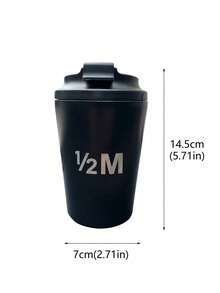 1个/510毫升便携式拿铁咖啡杯，不锈钢保温旅行杯，平底设计，双层真空保温瓶，防滑外层，适用于牛奶、咖啡、茶、果汁，返校必备 - 彩色 - 查看 6