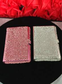 Metal Credit Card Holder Wallet And Business Card Case For Women, Suitable For Both Men And Women. , Compact, And Easy To Carry. Perfect For Business Cards, Cash, And Office Use. An Ideal Gift For Women