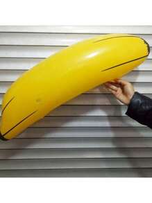 5 Stück/10 Stück aufblasbane Bananen, Wurfspiel Requisite, geeignet für Junggesellinnenabschied, Bachelorparty, Festival Tanzparty, Dekoration für Verlobungsfeier, Pool Party (Wurfring Farbe wird zufällig gesendet)