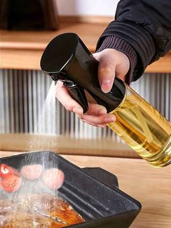 1 Stück Grillsprühflasche (Kaufen Sie nicht die falschen Handschuhe oder Sprühflasche) Klare Spender kreative Küche Ölflasche Feinsprüh-Würzflasche, Plastiksprühflasche kann für Heißluftfritteuse, Blumen Sprühen verwendet werden