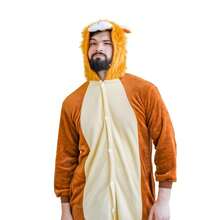 nerd hunters Adult Kigurumi Pajamas Plush Unisex Cosplay Costume Lion - Brown - View 8