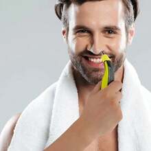 Single Blade Multi-Functional Precision Nose & Ear Hair Trimmer Attachment - Easily And Cleanly Trims Mustache And Beard - Multicolor - View 6