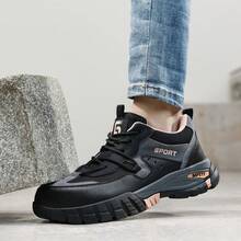 女士安全鞋，徒步系列，防挤压，防刺穿，10KV绝缘，复合鞋头，黑色和粉色，时尚，美观，透气，功能性工作鞋（鞋码为中国尺码，请注意国际换算！鞋子偏大，请选择小一码）（迷彩鞋底颜色为正常现象） - 西瓜粉 - 查看 4