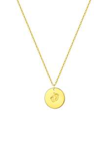 Collar con colgante de nombre personalizado grabado, collar con colgante de letras 3D hechas a mano personalizadas de acero inoxidable con moneda redonda clásica, joyería para fiestas familiares, regalo de aniversario para ella, regalo de cumpleaños para la mejor amiga, regalo creativo para nueva madre, Navidad, Acción de Gracias, Día de la Madre, Regalo de Año Nuevo