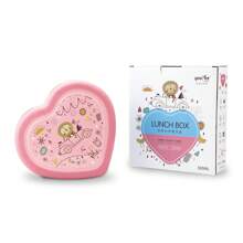 1pc Cartoon Heart Shape Plastic Bento Box, Lunch Box,School Supplies